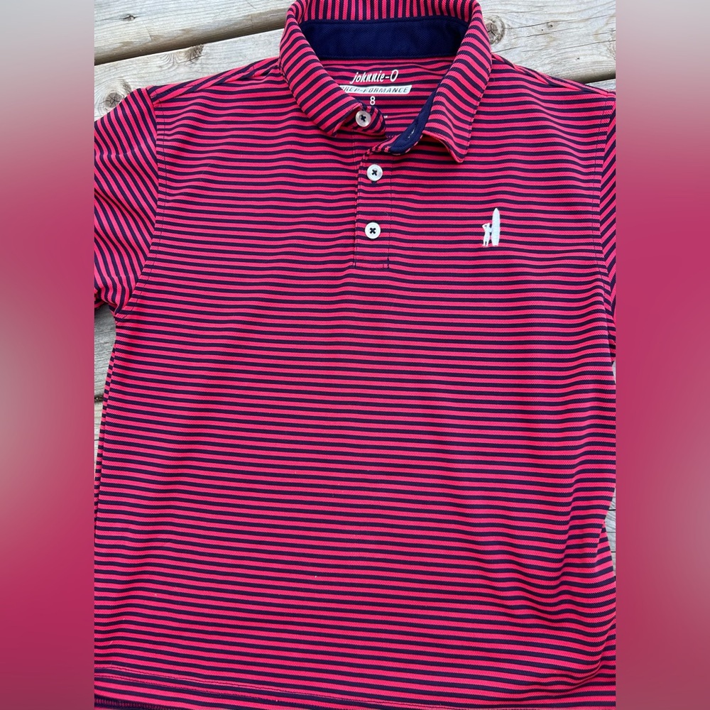 JOHNNIE-O youth size small (8) golf polo in excellent